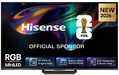 HISENSE 55UR8S, 55", RGB Mini LED, 4K UHD, Smart TV